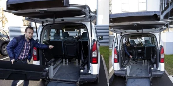 Taxiul de la Galaţi adaptat pentru oamenii în cărucioare FOTO Ionuţ Chirilă