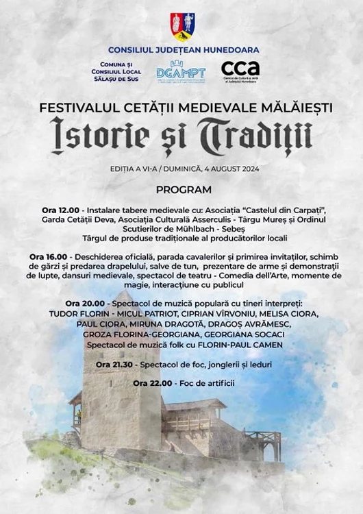 Festivalul cetății medievale Mălăiești, la poalele Retezatului