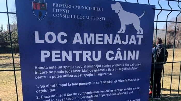 La Piteşti a fost realizat primul parc de agrement pentru câinii de companie