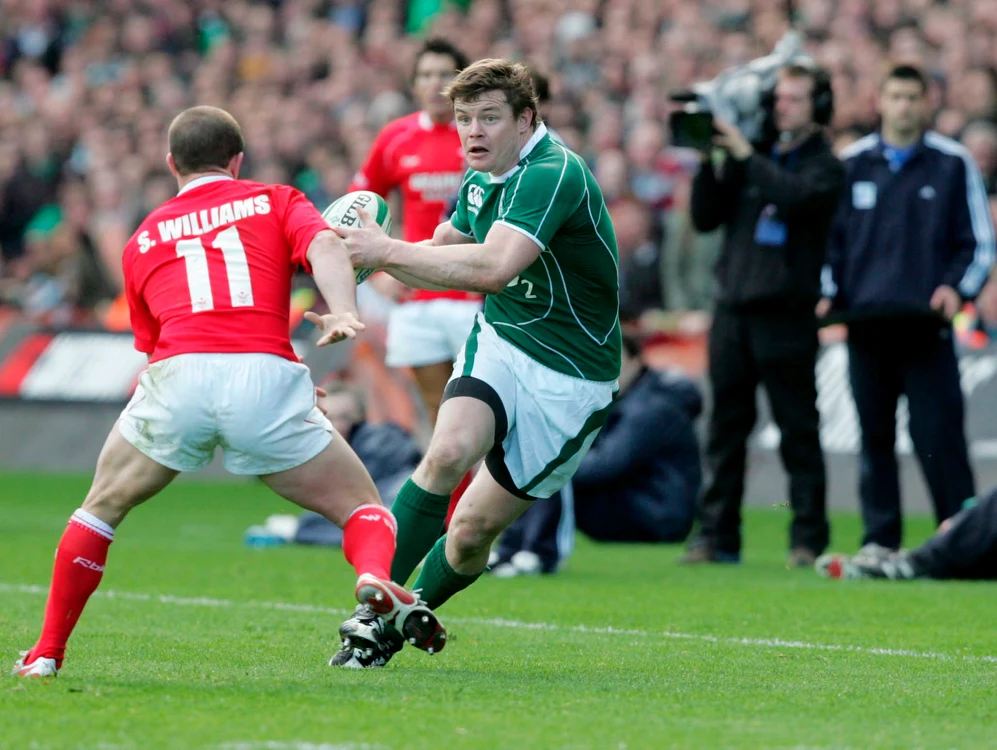 Brian O'Driscoll (în verde)