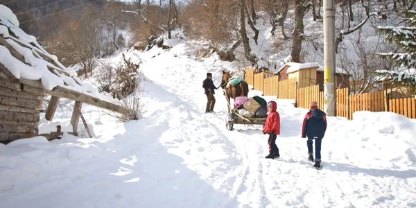Ajutoarele ajung la familiile izolate din mai multe judeţe ale ţării
