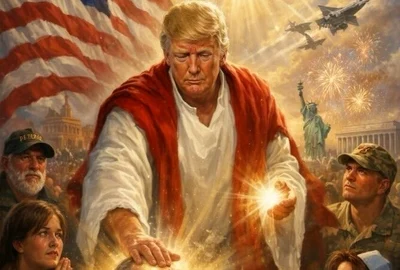 donald trump isus/FOTO:X