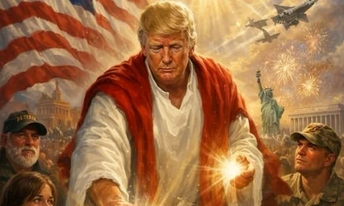 donald trump isus/FOTO:X