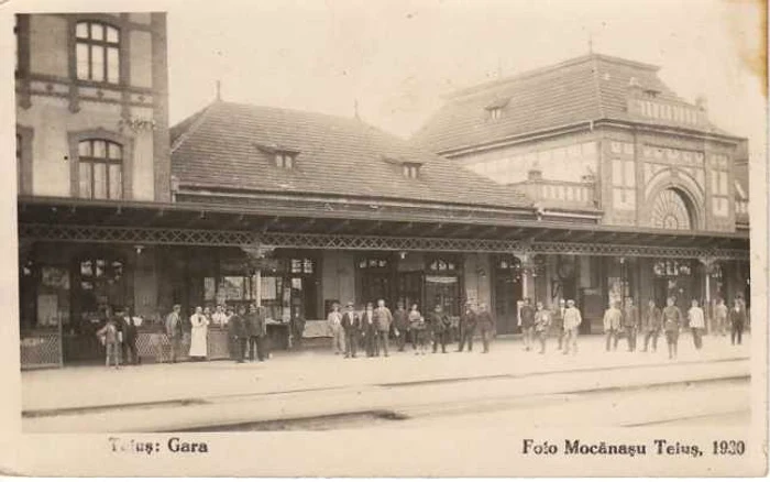 Gara Teiuş a fost tot timpul un nod feroviar important. Foto: arhiva Florin Bota