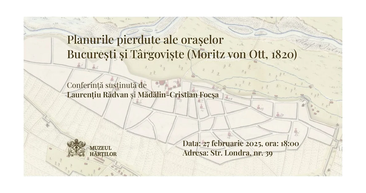 Planurile „pierdute” ale orașelor București și Târgoviște
