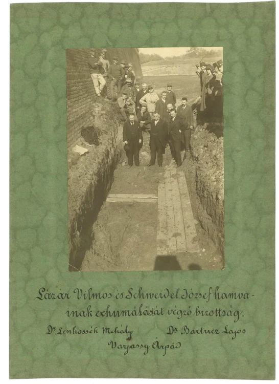 Cei care au participat la exhumare FOTO Colecția ”Muzeul Revoluției 1848-1849” 