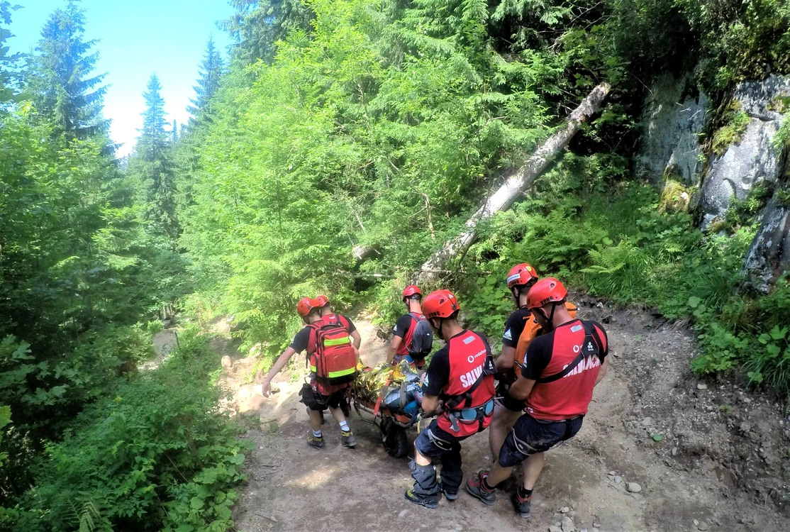 Acțiune de salvare pe Ceahlău FOTO Salvamont Neamț