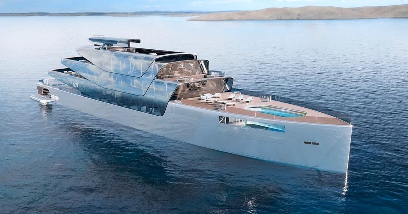 Super iahtul futurist, proiectat pentru a fi „invizibil” (foto: Instagram)