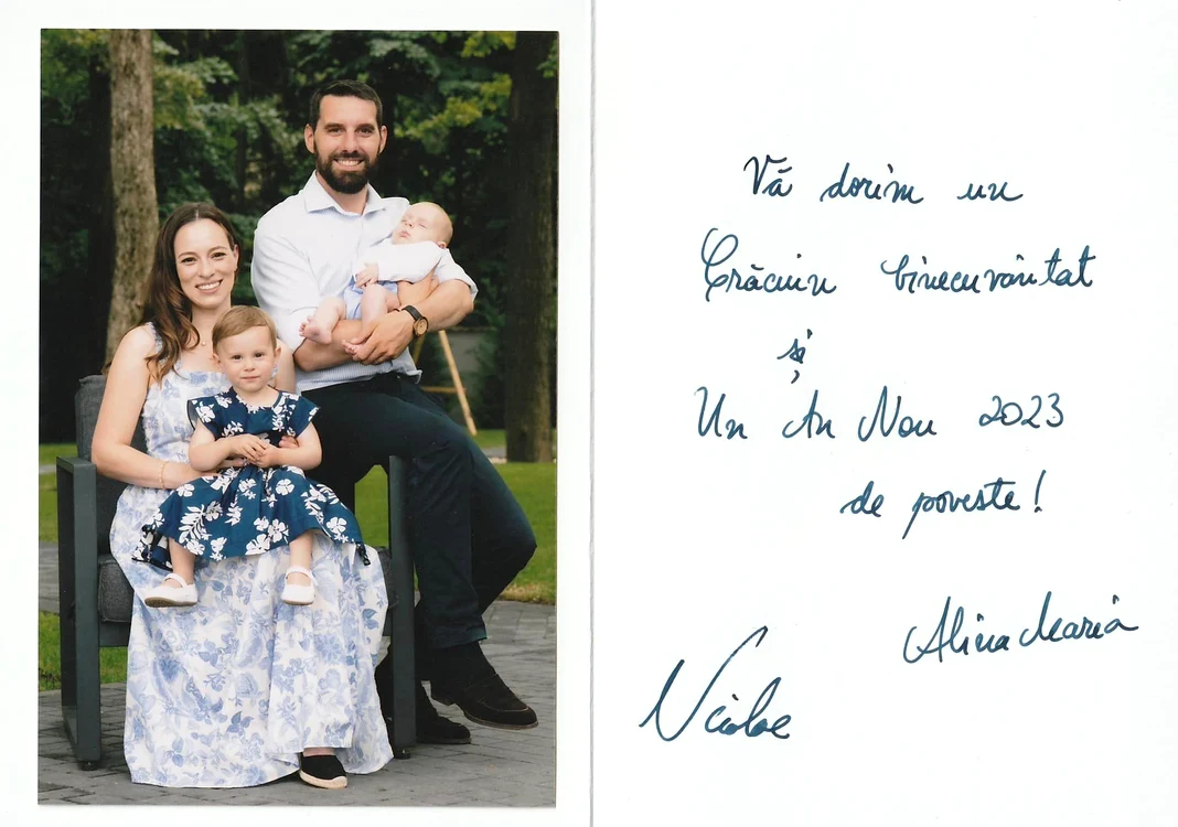Alina Maria si Nicolae al Romaniei, de Craciun alaturi de copii, Mihai si Maria Alexandra   pagina oficiala jpg
