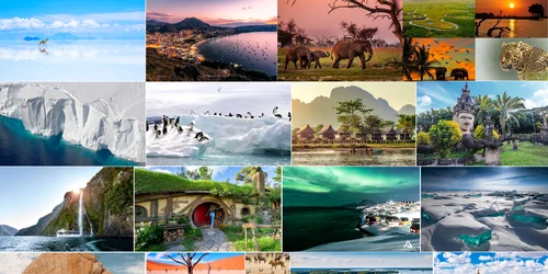 10 destinații de neratat în 2025 în cele mai îndepărtate și fascinante locuri de pe glob Colaj DMS