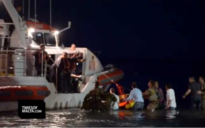 Trei dintre victime au fost salvate din Marea Mediterană Foto: Captură Times of Malta