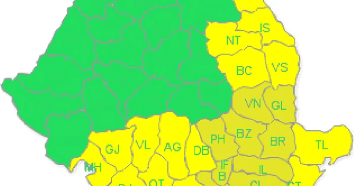 Codul portocaliu a fost extins până pe 8 februarie la ora 20.00