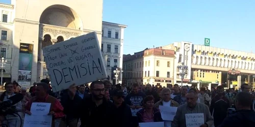 Miting anti-Oprea la Timişoara FOTO Ştefan Both