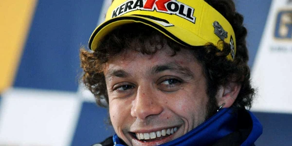 Valentino Rossi testează un Ferrari F2008