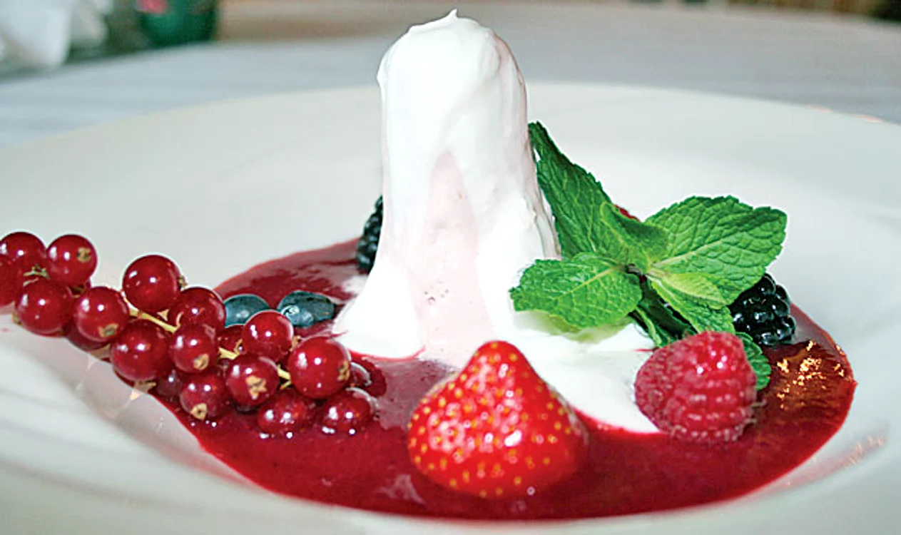 Parfait de zmeură