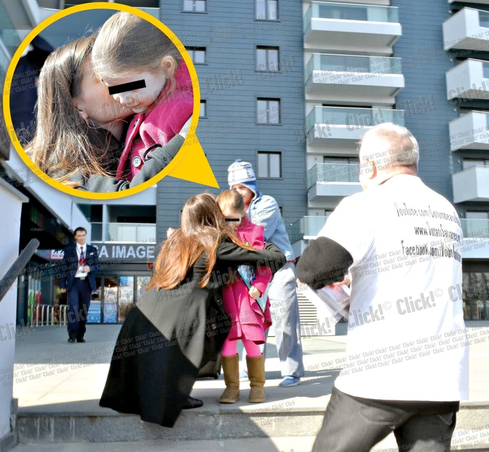 
    Fetiţa a izbucnit  în lacrimi atunci  când Monica a  îmbrăţişat-o  la plecare (Fotografii: Alex Muscaliu)  