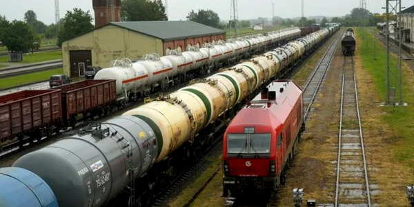 Vagoana de marfă din exclava Kaliningrad
