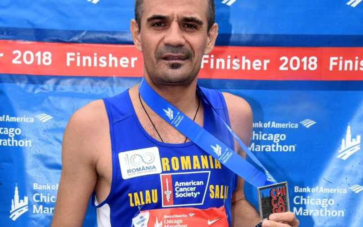 Monel Sabou, la Maratonul de la Chicago 2018 FOTO Arhivă personală