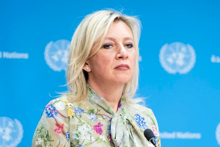 Purtătoarea de cuvânt a Ministerului rus de Externe, Maria Zaharova, face noi acuzații FOTO EPA-EFE