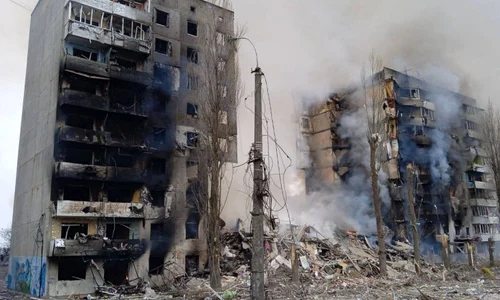 blocuri bombardate kiev