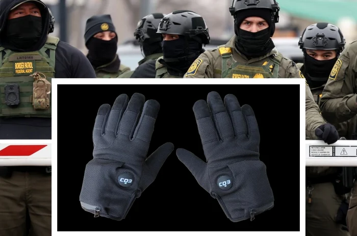 Mănuși capabile să provoace șocuri electrice dureroase
