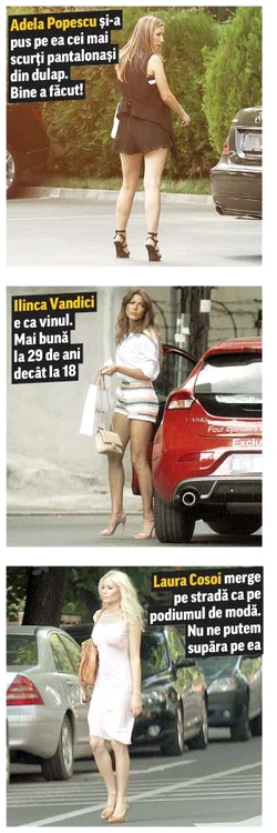 Iat-o pe Doiniţa, pe calea Victoriei, şi din faţă, şi din spateFoto: Blitz