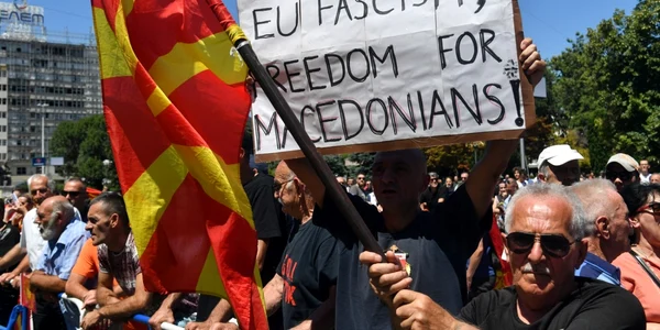 Protest in Macedonia de Nord FOTO EPA-EFE
