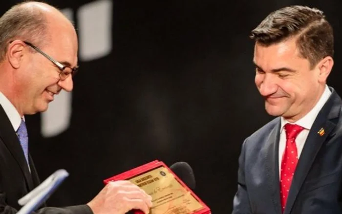 Maricel Popa, preşedintele PSD Iaşi, şi Mihai Chirica, primarul Municipiului Iaşi FOTO ziaruldeiasi.ro