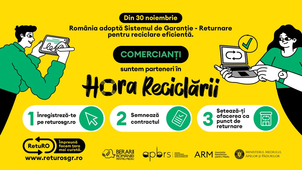 RetuRO vine în întâmpinarea comercianților prin lansarea magazinului online. Manualul SGR este deja disponibil
