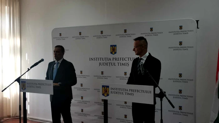 Peter Szijjarto și Sorin Grindeanu s-au întâlnit la Timișoara FOTO Ștefan Both
