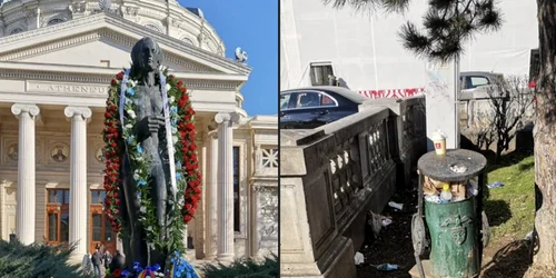 Gunoi la Ateneu Român
