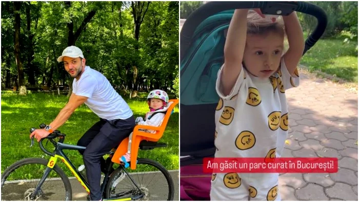 Mihai Morar a ieșit la plimbare cu Roua. Foto: colaj/Instagram
