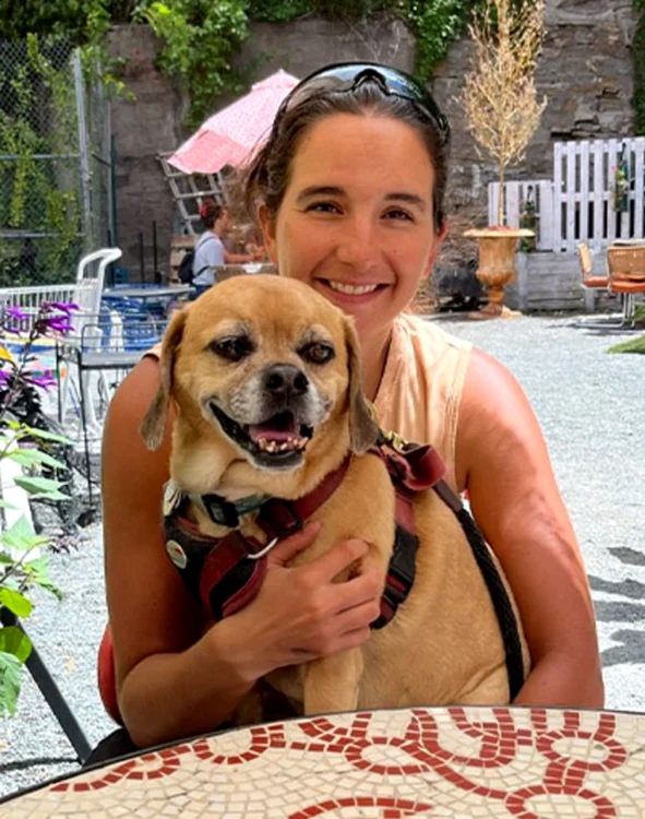 Kristy Bellmer a realizat un desen GPS în forma unui câine, ca omagiu pentru Slinky