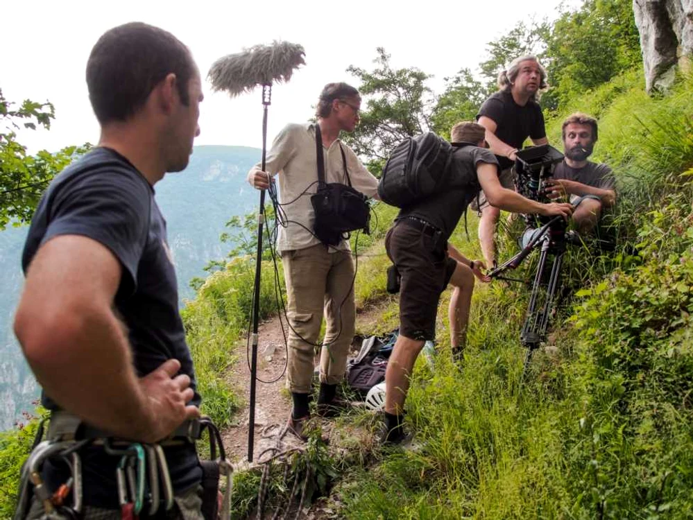 Imagini din timpul filmărilor, care au avut loc zilele trecute FOTO: Mircea Gherase.