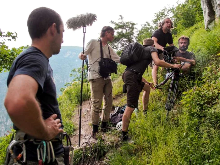 Imagini din timpul filmărilor, care au avut loc zilele trecute FOTO: Mircea Gherase.