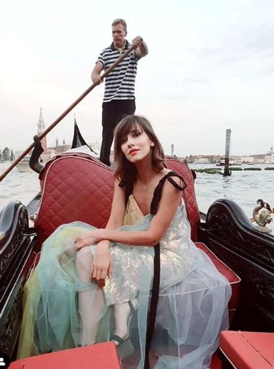 Dana Rogoz nu a ratat plimbarea cu gondola