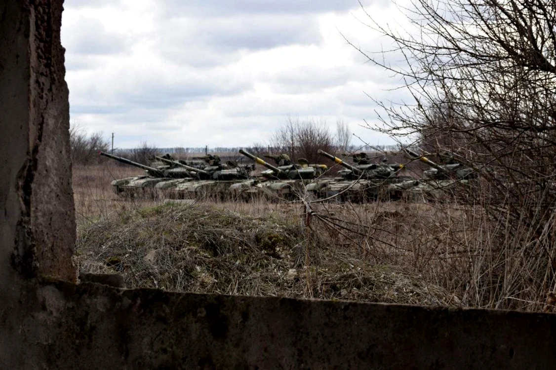 Imagine cu graniţa din Donbas, în luna aprilie Foto: AFP/Forţele armate ucrainene