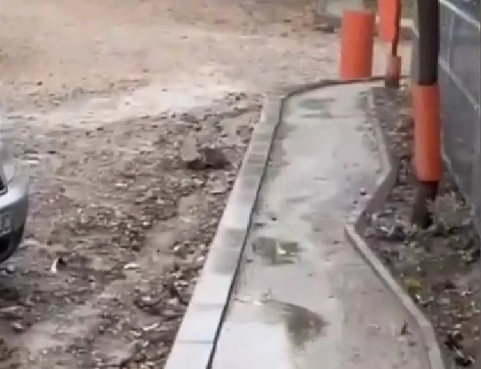O parcare din cartierul Radu Negru din Brăila, proaspăt modernizată de Primărie FOTO: Captură video