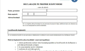 Noua declarație pe proprie răspundere va fi obligatorie doar dacă ieși din oraș  jpeg