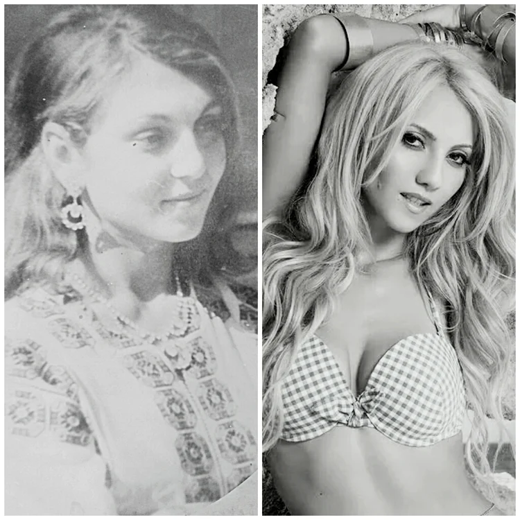 Pe vremea când era tânără, mama Simonei Nae (stânga) arăta exact cum arată fiica ei acum