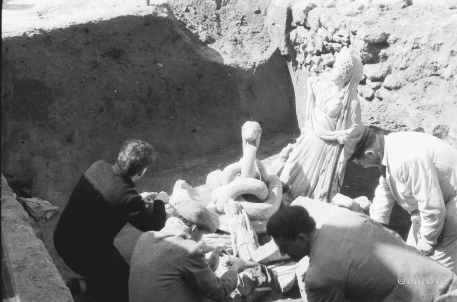 Comoara îngropată mii de ani sub vechiul Tomis: „Fortuna poartă pe cap o coroană murală, simbolizând zidurile acelui oraş“ FOTO 