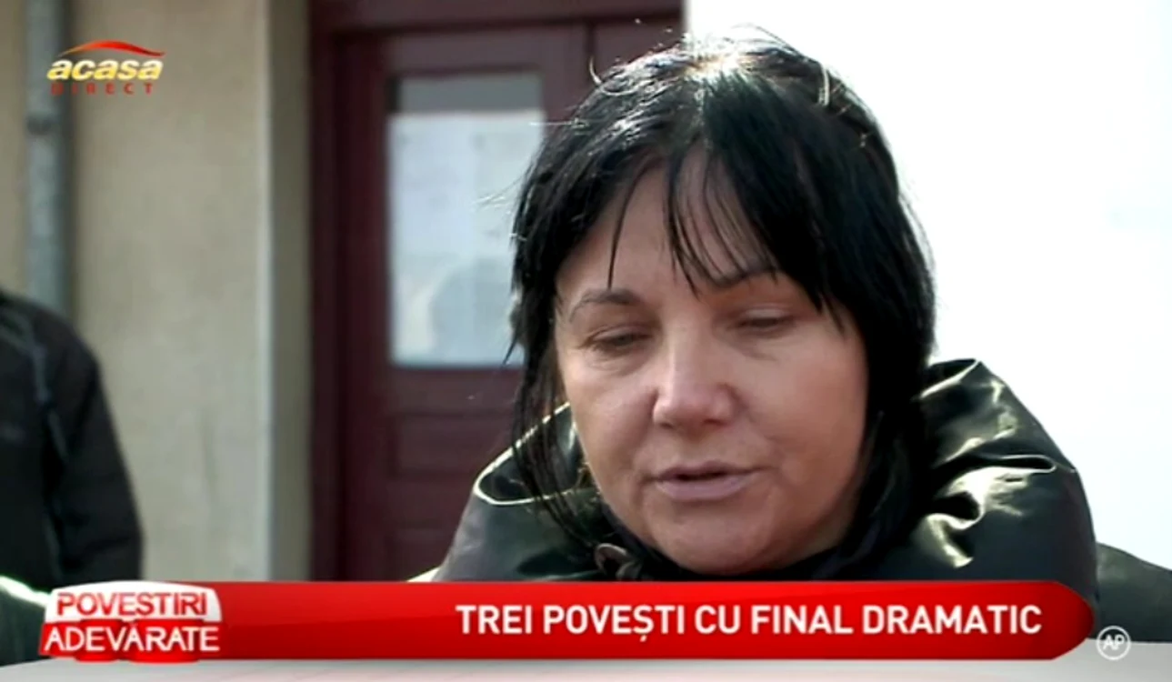 Parintii fetelor arse (capturi Acasa TV)