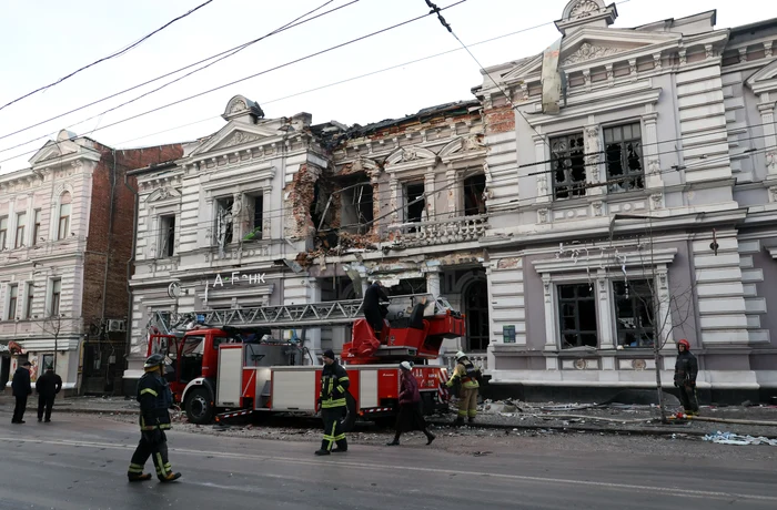 Rusia a bombardat orașul Harkov după loviturile ucrainene asupra Belgorod FOTO EPA-EFE