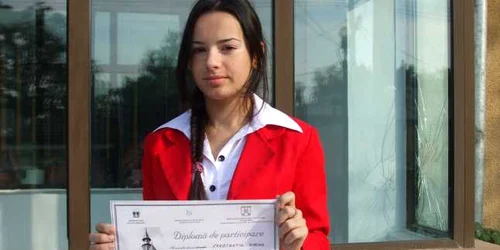 Dorina Constantin militeză pentru protecţia mediului înconjurător foto: M.S.