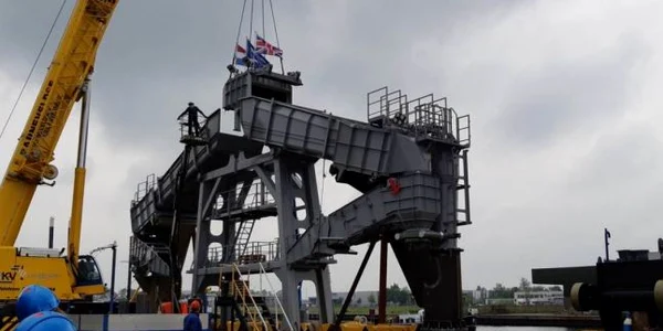 Aşa arată instalaţia care va echipa nava Cemex FOTO Damen Group