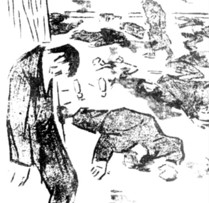 Nicolae Tonitza în lucrarea „Măcelul” FOTO wikimedia commons