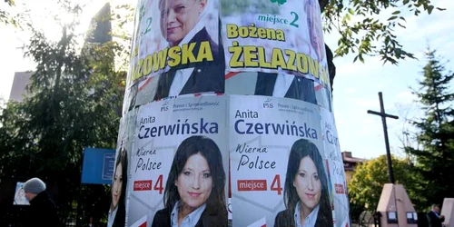 Postere electorale în Polonia FOTO AP