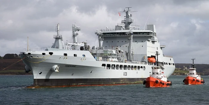 Militarul a dispărut de la bordul navei RFA Tidesurge. FOTO: Wikipedia