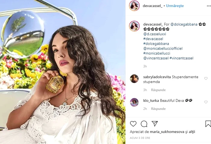 Fără îndoială, Deva a moștenit trăsăturile fizice de la celebra ei mamă.