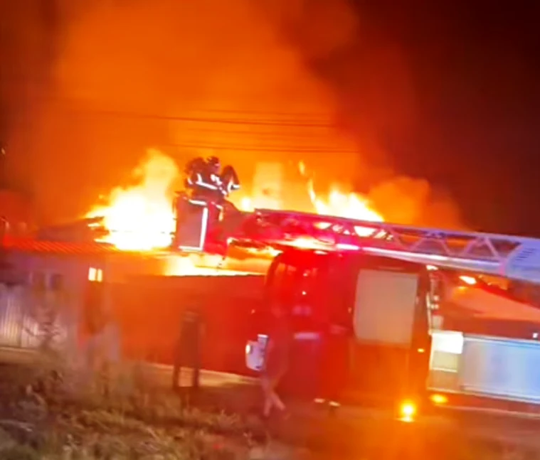 Incendiu în județul Timiș